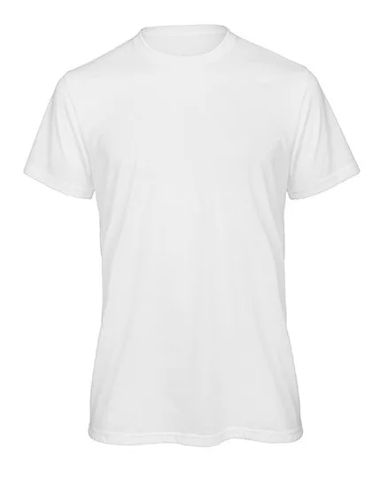 B&C Sublimation T-Shirt aus Recyclingpolyester für Herren, White S, BCTM062