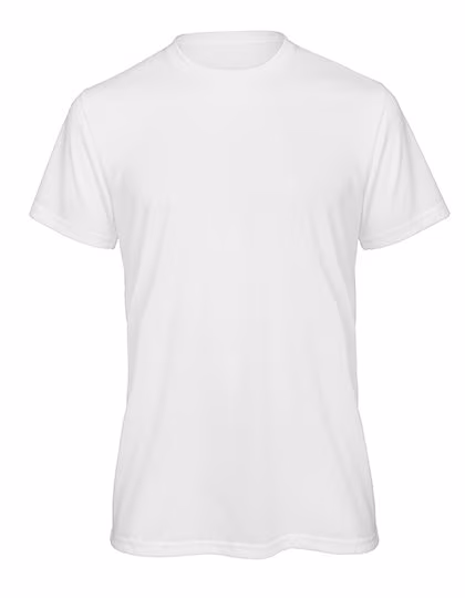 B&C Sublimation T-Shirt aus Recyclingpolyester für Herren, White S, BCTM062