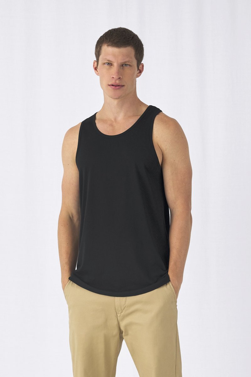 B&C Inspire Tank T-Shirt aus Bio-Baumwolle, White S, BCTM072
