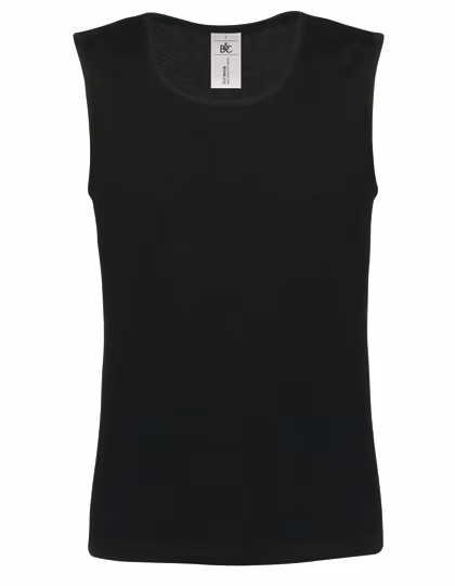 B&C Ärmelloses T-Shirt Vest Athletic Move, White M, BCTM200