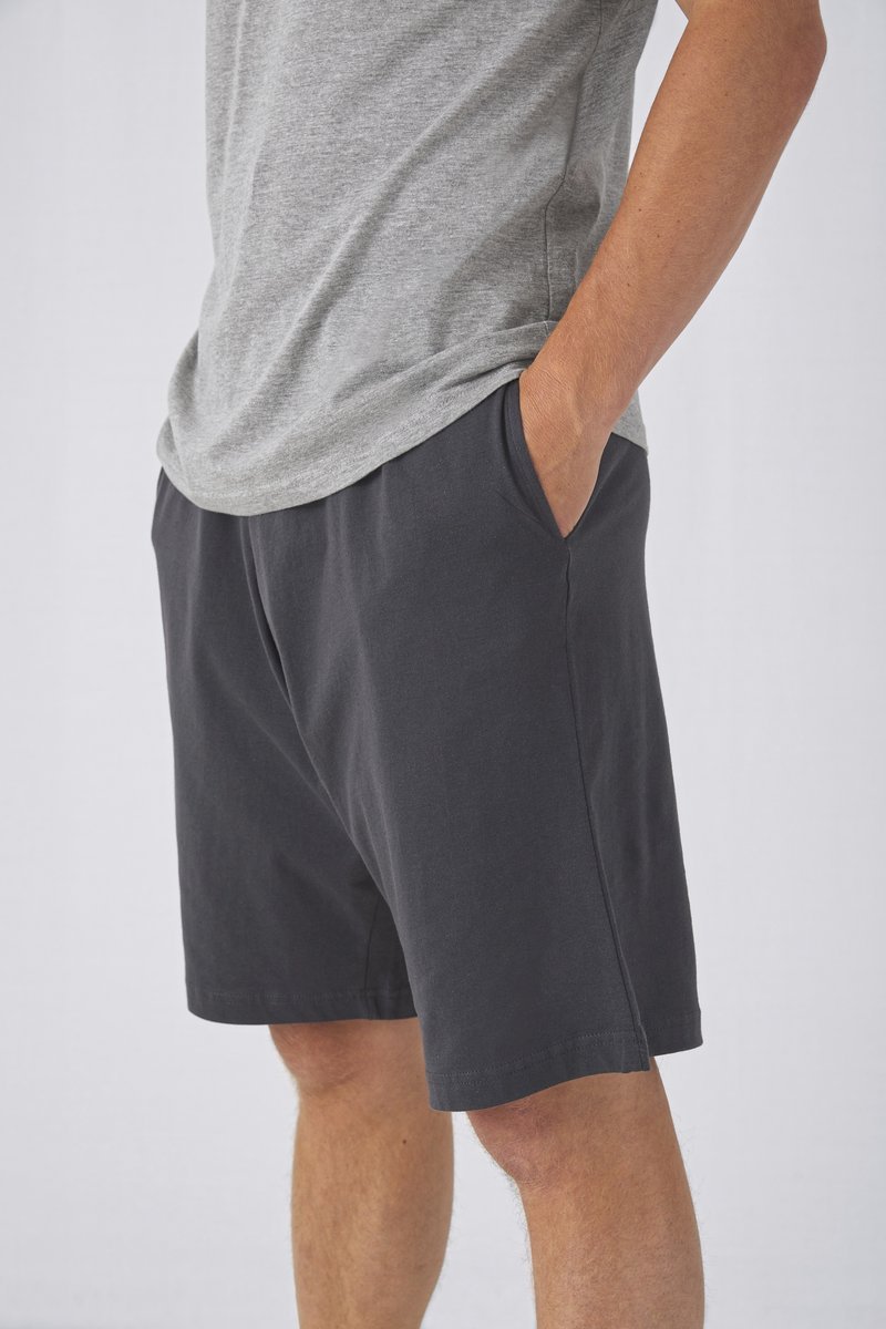 B&C Baumwoll-Shorts "Move" mit elastischem Bund, Black M, BCTM202