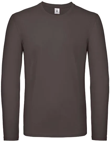 B&C Langarm-T-Shirt aus 100% Baumwolle, Bear Brown S, BCTU05T