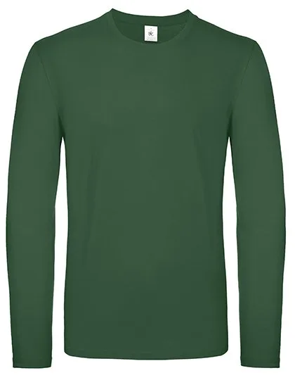 B&C Long-Sleeve T-Shirt made of 100% Cotton, Bottle Green L, BCTU05T