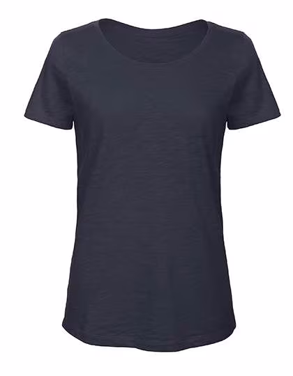 B&C Inspire Slub T-Shirt aus Bio-Baumwolle, Chic Navy M, BCTW047
