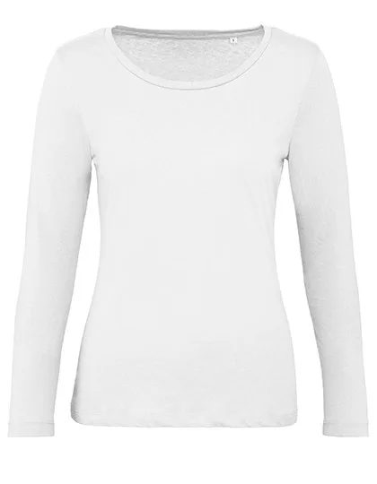 B&C Inspire Langarmshirt aus Bio-Baumwolle, White XS, BCTW071