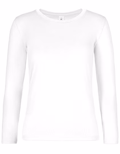 B&C Women´s T-Shirt #E190 Long Sleeve White M (BCTW08T)