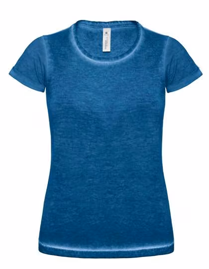 B&C T-Shirt DNM Plug In Schnitt für Damen, Blue Clash XS, BCTWD71