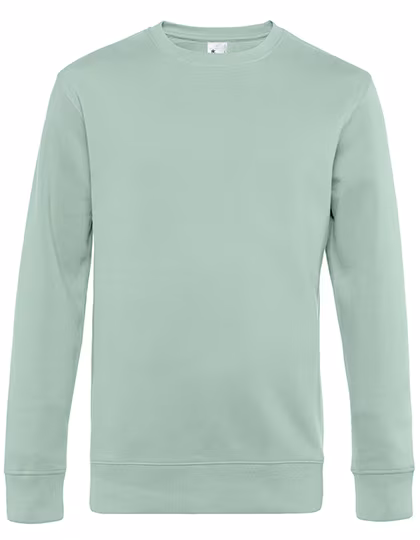 B&C KING Crew Neck Sweatshirt aus Baumwolle/Polyester, Aqua Green XS, BCWU01K
