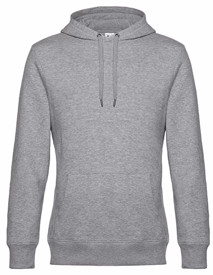B&C Hoodie KING en coton et polyester, Heather Grey L, BCWU02K