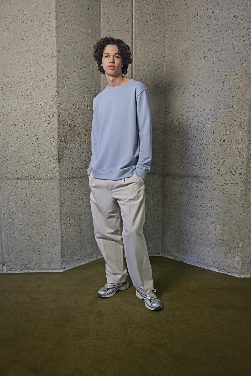 B&C Inspire Crew Neck Sweat_° Heather Grey L (BCWU31B), BCWU31B