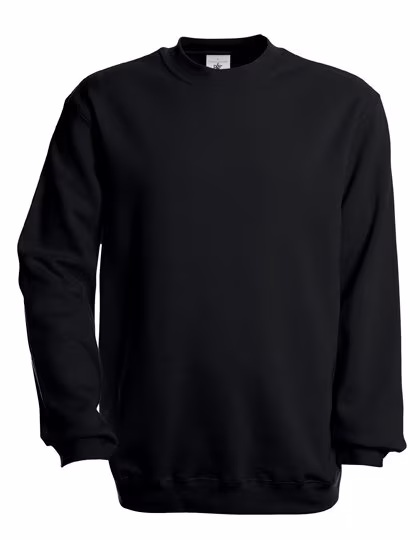 B&C Sweatshirt Set In Sweat avec poignets côtelés, Black S, BCWU600