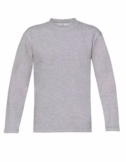 B&C Open Hem Sweatshirt with Side Slits, Heather Grey S, BCWU610