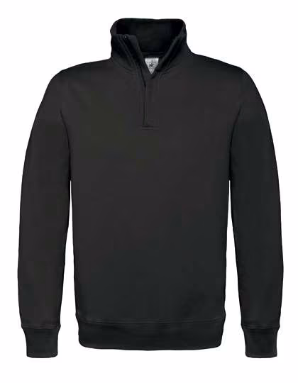 B&C Sweatshirt ID.004 with High Collar, Black S, BCWUI22