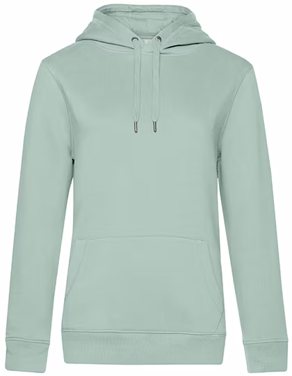 B&C QUEEN Hooded Sweatshirt made of Cotton, Aqua Green XS, BCWW02Q