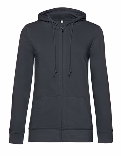 B&C Giacca con cappuccio e zip in Cotone Biologico, Off White XL, BCWW36B