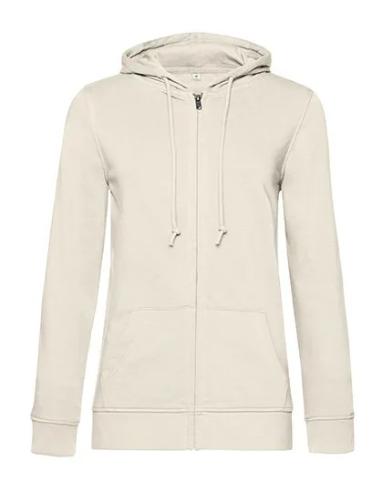 B&C Zipped Hood Jacket made of Organic Cotton, Off White XL, BCWW36B