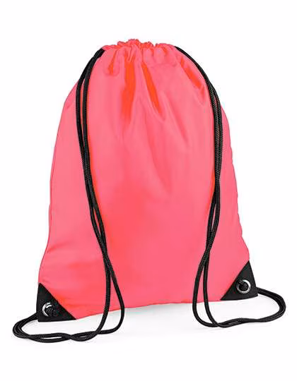 BagBase Wasserabweisender Premium Gymsac 11L, Fluorescent Pink 33 x 45 cm, BG10