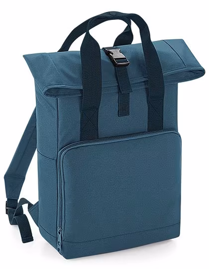 BagBase Roll-Top Rucksack mit Twin Handle, Graphite Grey 28 x 38 x 12 cm, BG118