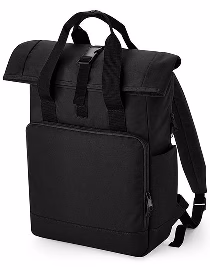 BagBase Recycelter Roll-Top Laptop-Rucksack 15,6 Zoll, Mustard 30 x 44 x 14 cm, BG118L