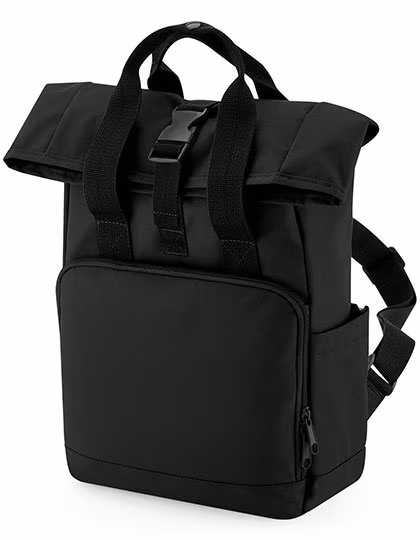 BagBase Recycelter Mini Roll-Top Rucksack, Mustard 23 x 32 x 11 cm, BG118S