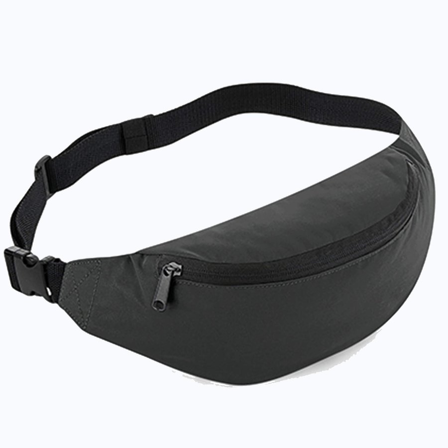 BagBase Marsupio Riflettente con Cinghia Regolabile, Silver Reflective 38 x 14 x 8 cm, BG134