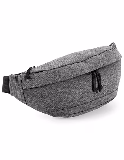 BagBase Sac bandoulière surdimensionné noir/gris, Grey Marl 47 x 20 x 8 cm, BG143