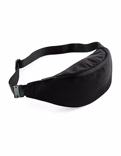 BagBase Studio Hüfttasche aus Polyester-Mikrofaser, Jet Black 38 x 14 x 8 cm, BG144
