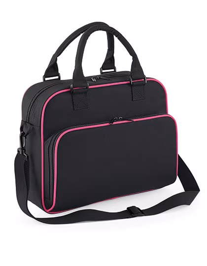 BagBase Junior Dance Bag with Retro Look, Black/Fuchsia 39 x 29 x 16 cm, BG145