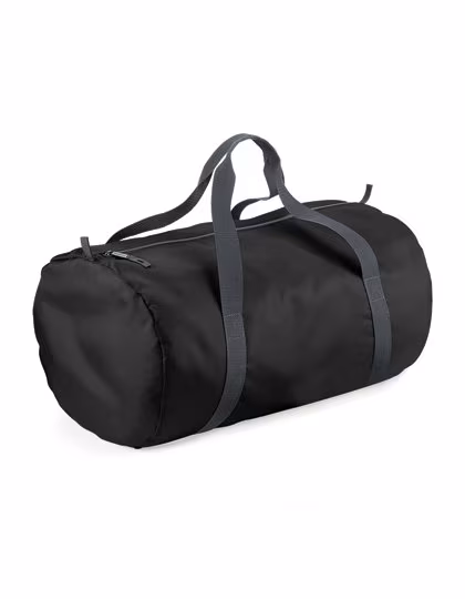 BagBase Packaway Barrel Bag en polyester 210D, Black 50 x 30 x 26 cm, BG150
