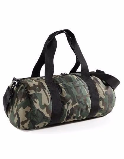 BagBase Camo Barrel Bag made of 600D Polyester, Jungle Camo 50 x 25 x 25 cm, BG173