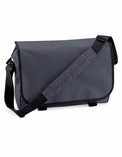 BagBase Vielseitige Messenger-Tasche mit Organizer, Graphite Grey 38 x 30 x 12 cm, BG21