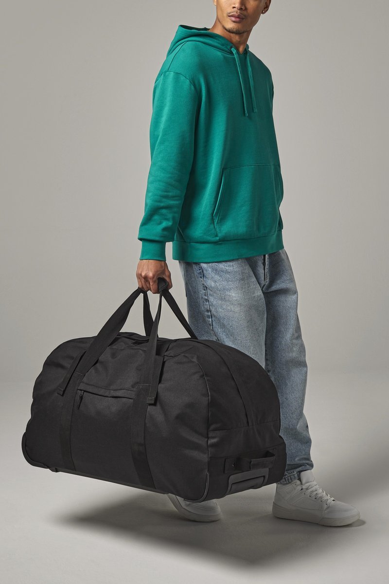 BagBase Sac de Voyage à Roulettes avec Compartiments, Black 75 x 38 x 35 cm, BG23