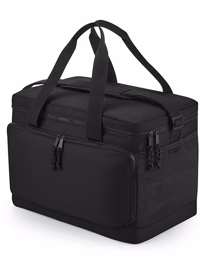 BagBase Recycled Cooler Bag with Insulated Main Compartment, Black 40 x 26 x 28 cm, BG290