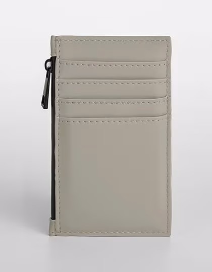 BagBase Matte PU Kartenhalter mit Reißverschluss, Clay 13 x 7 cm, BG326