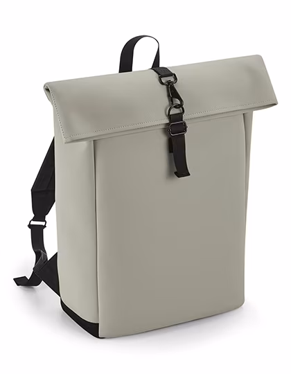 BagBase Matte PU Roll-Top Laptop-Rucksack, Clay 28 x 43 x 13 cm, BG335