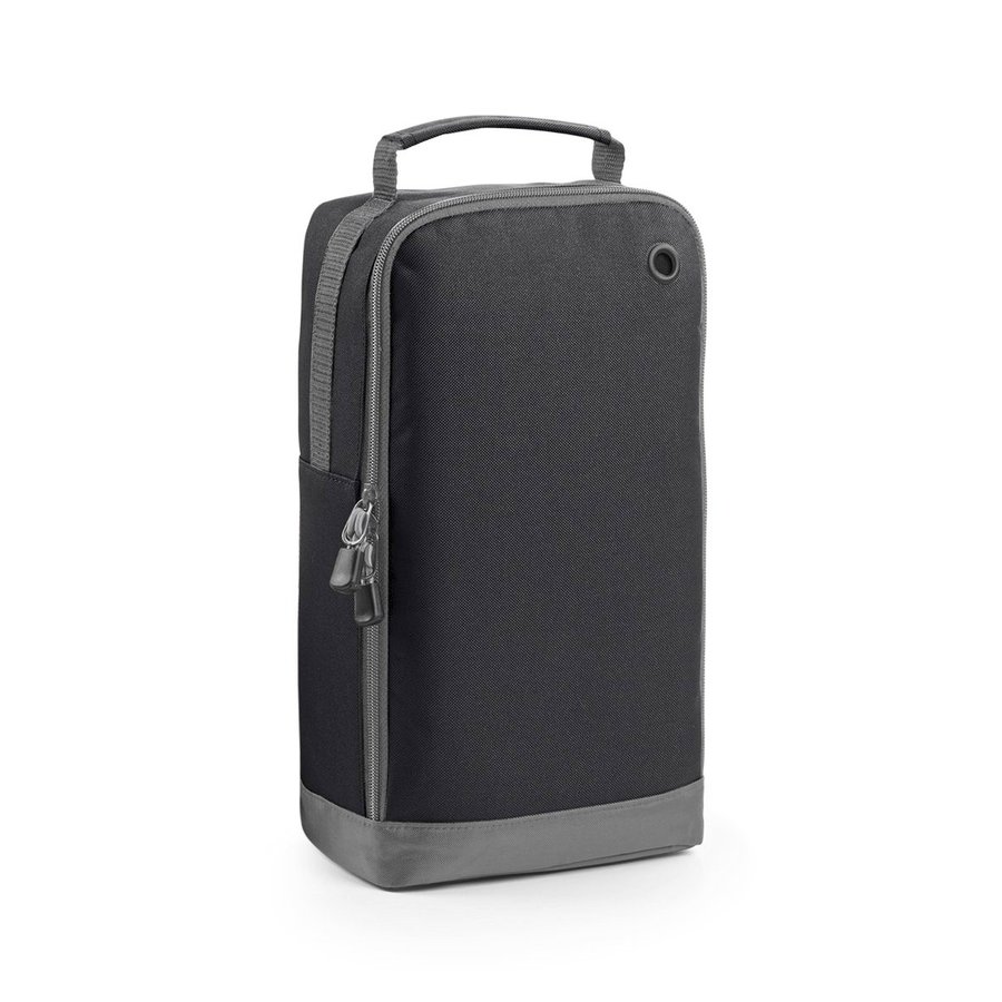 BagBase Athleisure Sporttasche mit Belüftungsöse, Grey Marl 19 x 35 x 12 cm, BG540