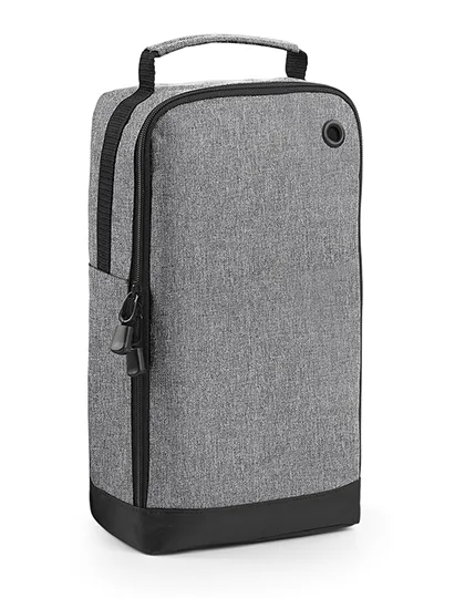 BagBase Athleisure Sporttasche mit Belüftungsöse, Grey Marl 19 x 35 x 12 cm, BG540