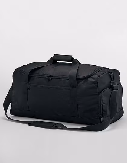 BagBase Große Sporttasche aus recyceltem Polyester, Black 55 x 26 x 27 cm, BG562