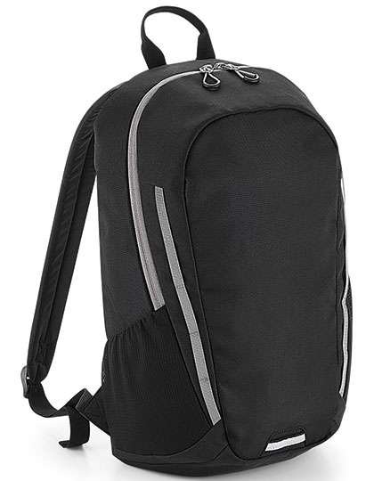 BagBase Urbaner Rucksack mit reflektierenden Akzenten, Black/Light Grey 31 x 48 x 19 cm, BG615