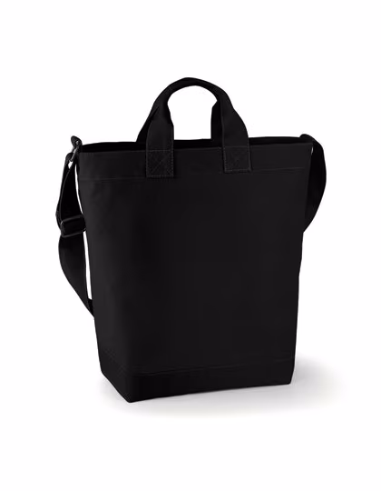 BagBase Canvas Day Bag with Inner Pocket, Light Grey 38 x 40 x 14 cm, BG673