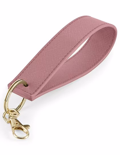 BagBase Boutique Wristlet Schlüsselanhänger aus PU-Leder, Dusky Pink 13 x 2.6 cm, BG747