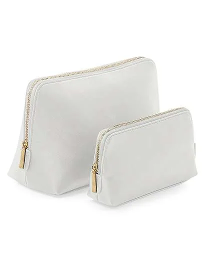 BagBase Boutique étui à accessoires en cuir PU, Soft Grey M (18 x 11 x 4.5 cm), BG751