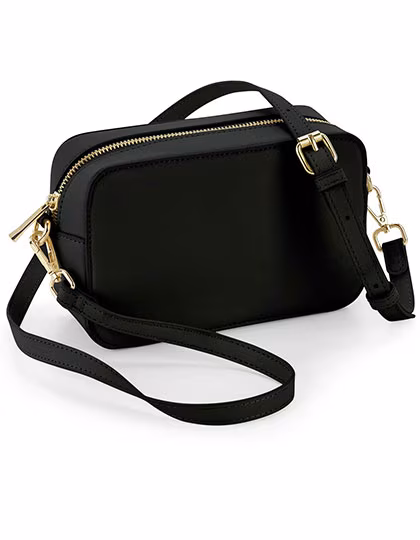 BagBase Boutique Borsa a tracolla in pelle Saffiano, Oyster 21 x 13 x 7 cm, BG758