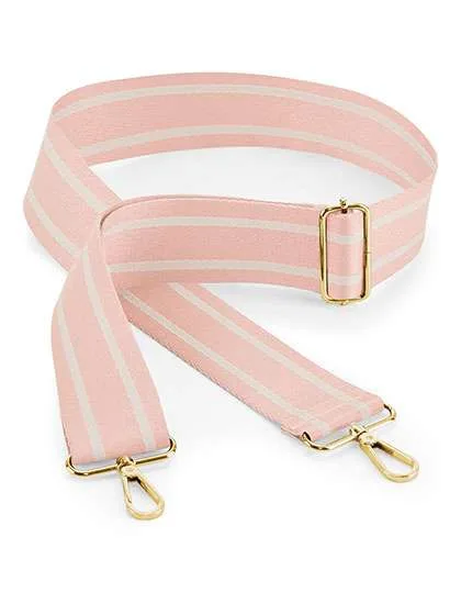 BagBase Verstellbarer Gurt mit Metallakzenten, Soft Pink/Oyster 127 x 5 cm, BG765