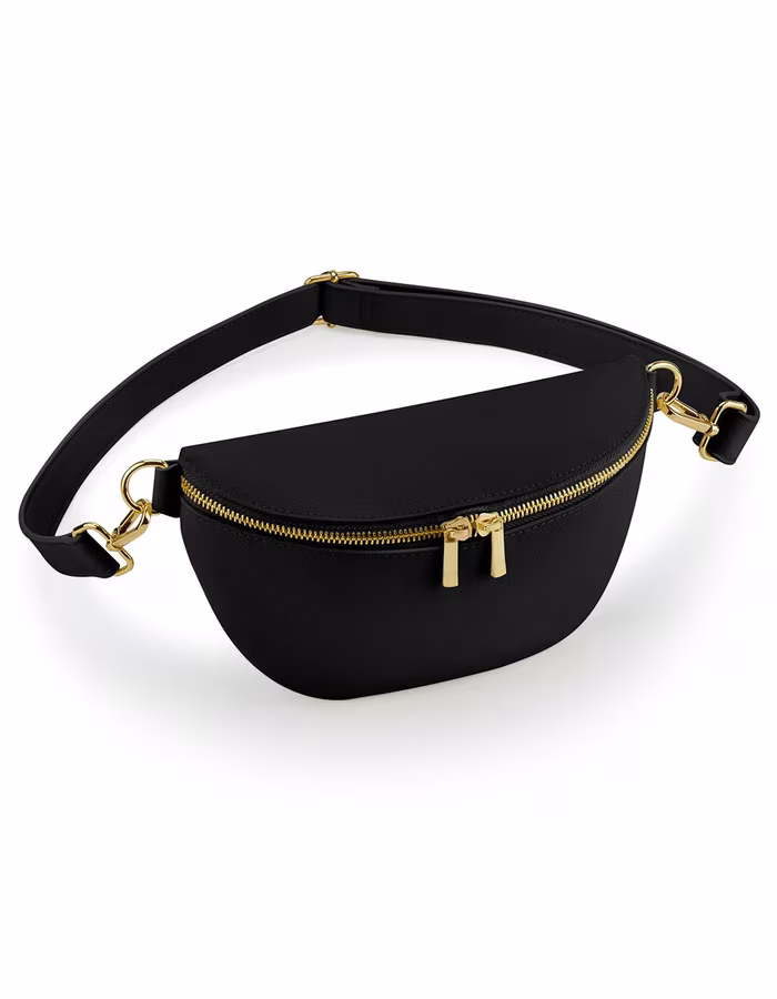 BagBase Boutique Marsupio in PU, Black 24 x 14 x 6 cm, BG766