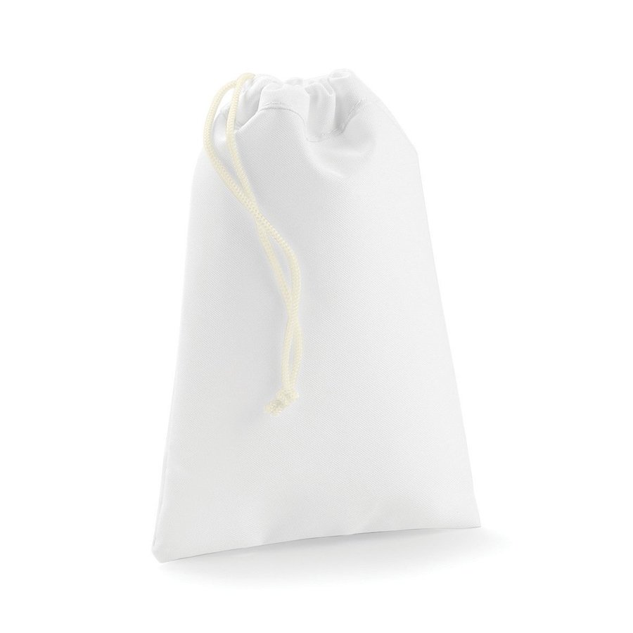 BagBase Sublimation Stuff Bag mit Kordelzug, White XS (10 x 14 cm), BG915