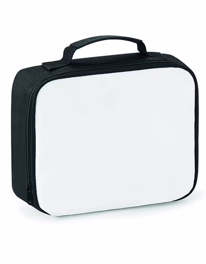 BagBase Borsa pranzo isolata in microfibra nera in, Black 24 x 20 x 7.5 cm, BG960
