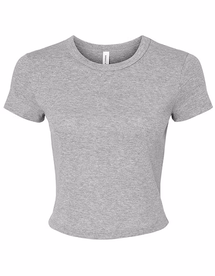 Bella+Canvas Baby T-shirt Micro Rib con vestibilità stretch, Athletic Heather XS, BL1010