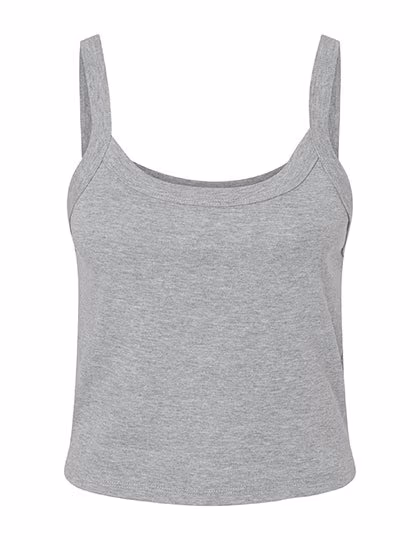 Bella+Canvas Cropped Spaghetti Top made of Cotton, Athletic Heather XS, BL1012