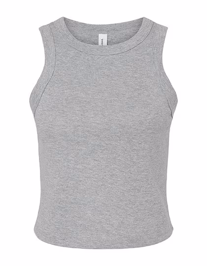 Bella+Canvas Micro Rib Racer Tank Top for Women, Athletic Heather XS, BL1019
